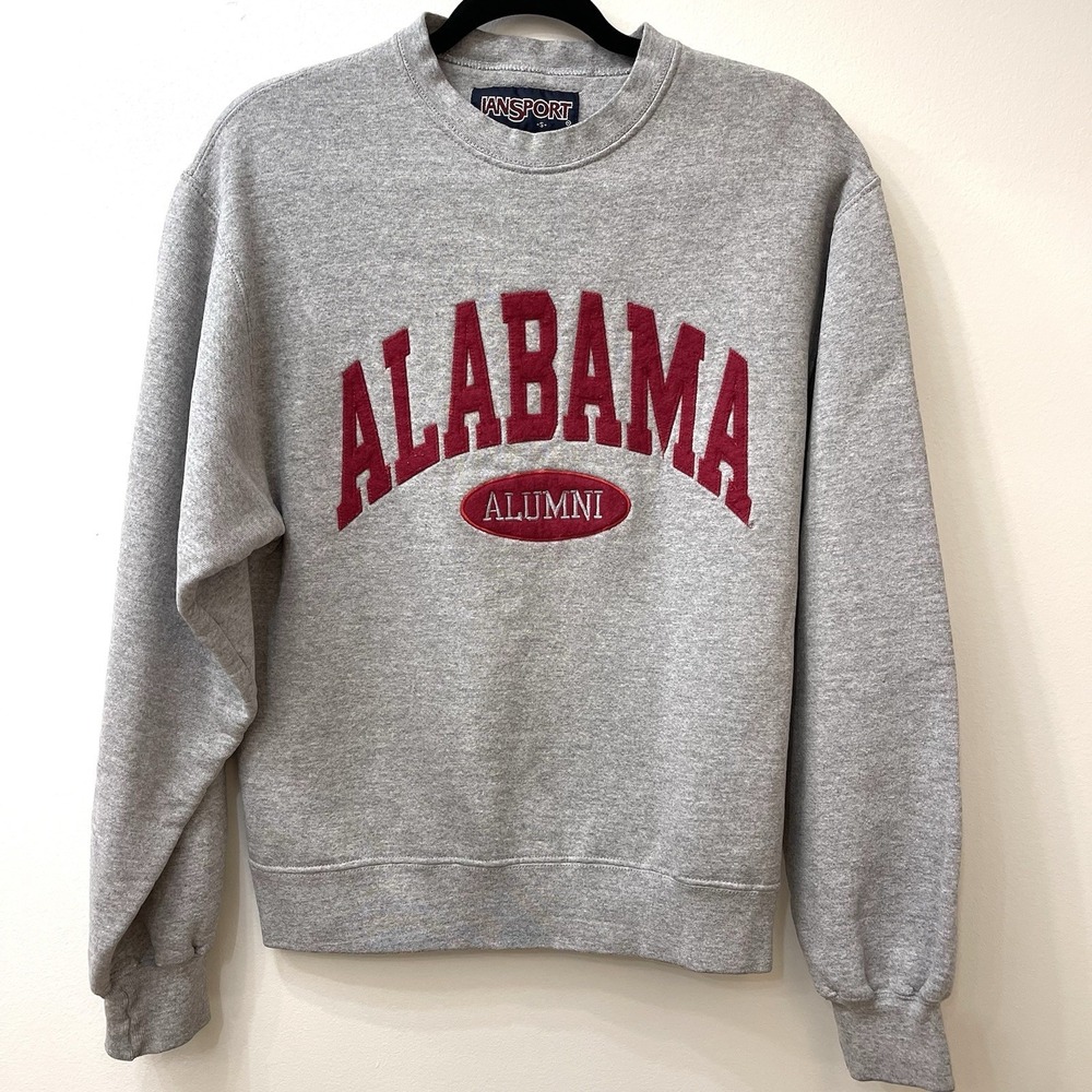 University Of Alabama Vintage Gray Sweatshirt By Jansport Size Small
